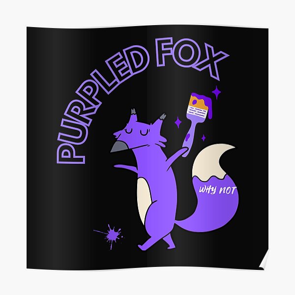 Purpled fox Poster RB1908 product Offical Purpled Merch