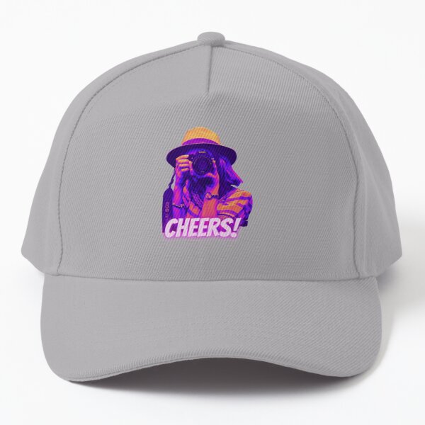 cheers - a girl holding a camera preparing to capute pictures - pop poster, tshirt purpled poster Baseball Cap RB1908 product Offical Purpled Merch