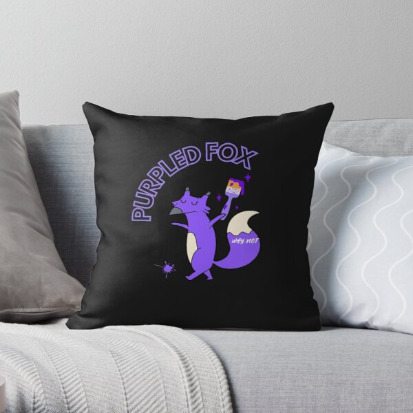 Purpled fox Throw Pillow RB1908 product Offical Purpled Merch