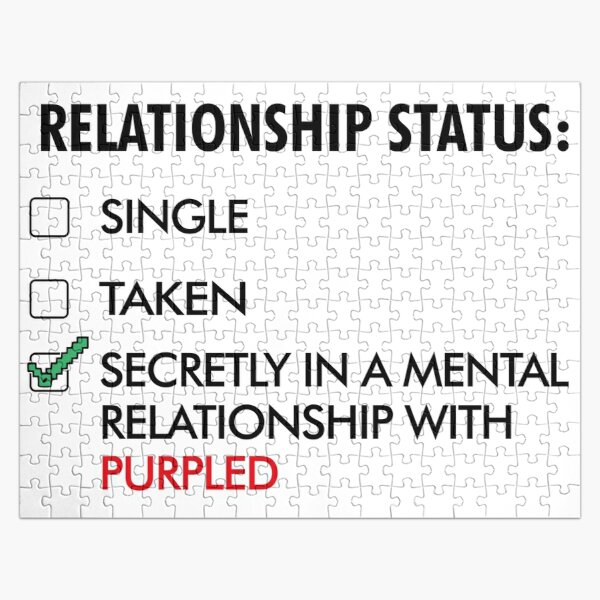 Secretly in mental Relationship with Purpled Jigsaw Puzzle RB1908 product Offical Purpled Merch