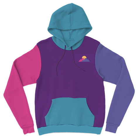Purpled Color Block Hoodie - Purpled Shop