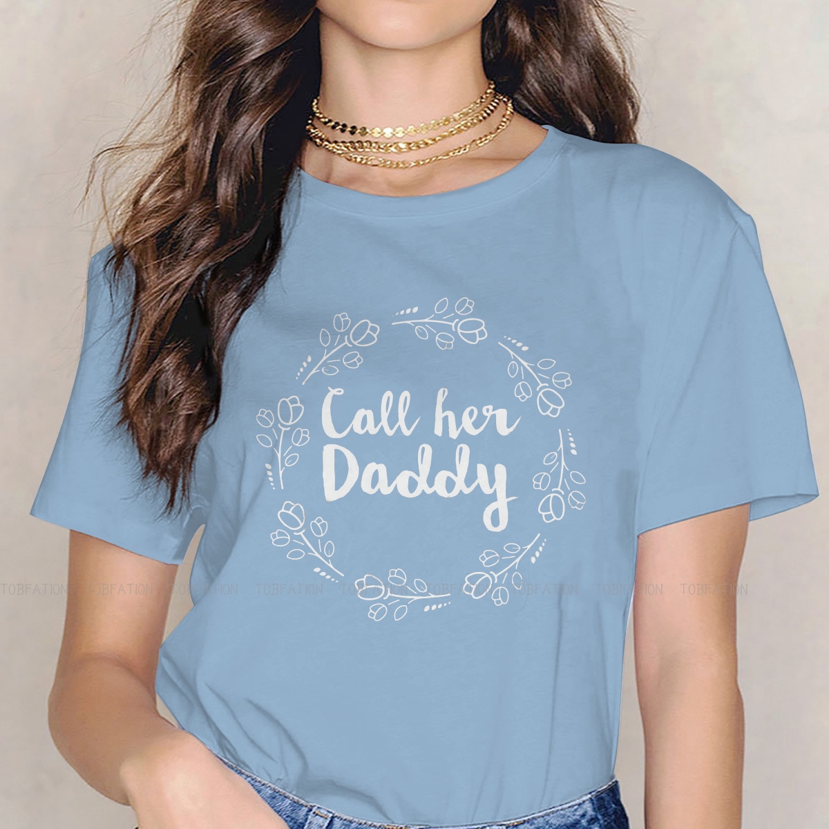 CALL HER DADDY Essential Style TShirt for Girl Aggretsuko Anime Comfortable Creative Gift Idea T Shirt - Purpled Shop